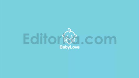 دانلود فایل لایه باز لوگو فروشگاه کودک و نوزاد Baby Love Logo