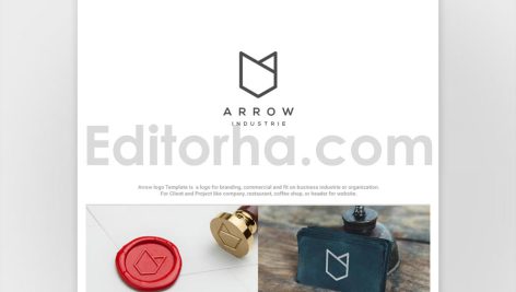 دانلود فایل لایه باز لوگوی فلش مدرن Arrow Logo