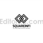 دانلود فایل لایه باز لوگو مربع بی نهایت Square Infinite Logo