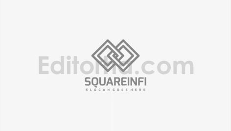 دانلود فایل لایه باز لوگو مربع بی نهایت Square Infinite Logo