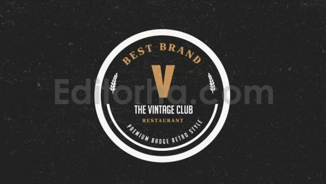 دانلود فایل لایه باز 12 برچسب و لوگو کلاسیک 12 Vintage Logos & Badges