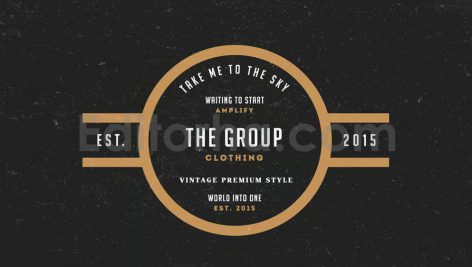 دانلود فایل لایه باز 12 برچسب و لوگو کلاسیک 12 Vintage Logos & Badges