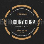 دانلود فایل لایه باز 12 برچسب و لوگو کلاسیک 12 Vintage Logos & Badges