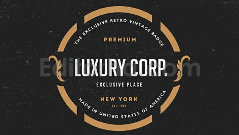 دانلود فایل لایه باز 12 برچسب و لوگو کلاسیک 12 Vintage Logos & Badges