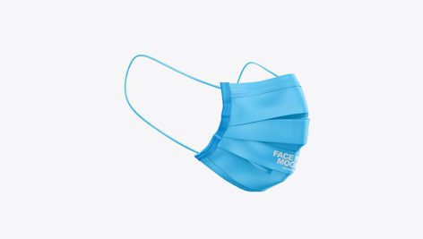دانلود موکاپ ماسک پزشکی Medical Face Mask Mockup