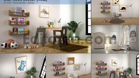 موکاپ اتاق کودک1