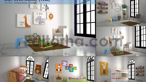 موکاپ اتاق کودک1