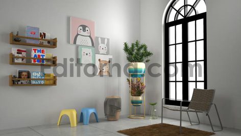 موکاپ اتاق کودک14