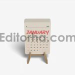موکاپ تقویم رومیزی با استند چوبی2