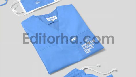 موکاپ لباس پزشکی2