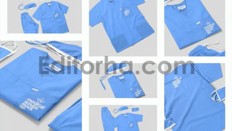 موکاپ لباس پزشکی4