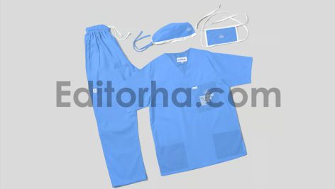 موکاپ لباس پزشکی6