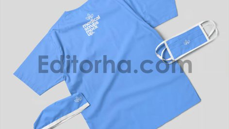 موکاپ لباس پزشکی7