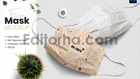 موکاپ ماسک صورت