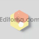 موکاپ کارت ویزیت شش ضلعی3
