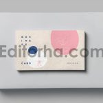 موکاپ کارت‌ ویزیت دست ساز