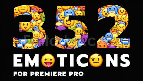 دانلود پروژه آماده پریمیر: پکیج ایموجی Emoticon - Animated Emojis Pack
