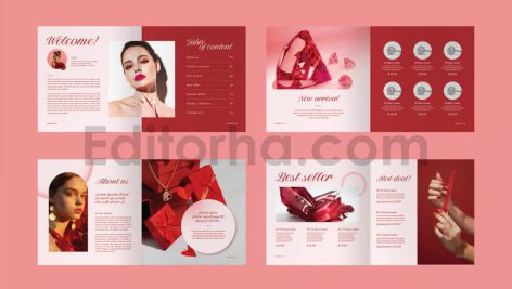 دانلود فایل لایه باز کاتالوگ طلا و جواهرات Jewelry Catalogue
