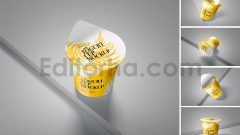 موکاپ فنجان ماست