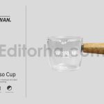 موکاپ ظرف شیشه ای اسپرسو