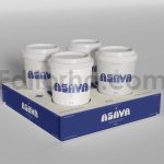 موکاپ لیوان کاغذی و نگهدارنده