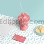 دانلود موکاپ لیوان پلاستیکی بستنی Plastic Ice Cream Cup Mockups