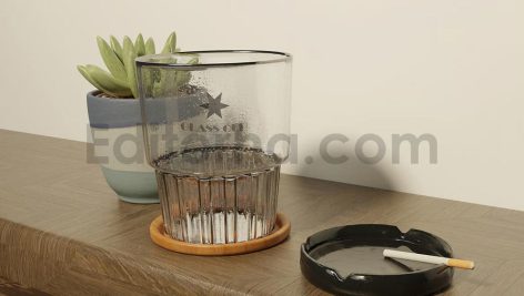 دانلود موکاپ لیوان شیشه ای Glass Cup Mockup