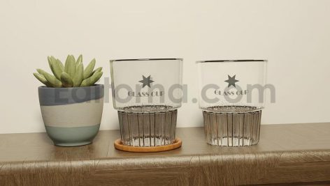 موکاپ لیوان شیشه ای