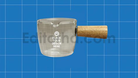 موکاپ ظرف شیشه ای اسپرسو