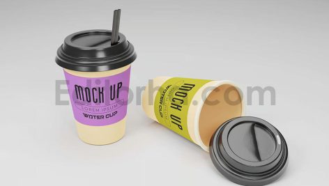 دانلود موکاپ لیوان کاغذی Paper Cup Mockups