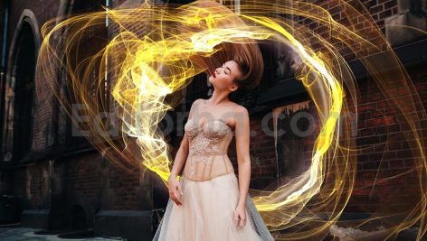دانلود21 اکشن فتوشاپ حلقه نوری طلایی 21gold ring photo overlays