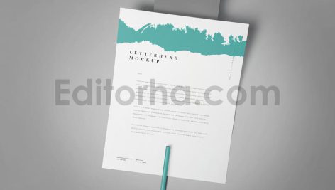 دانلود موکاپ سربرگ Letterhead Mockup