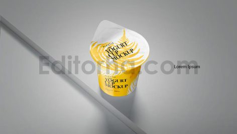 موکاپ فنجان ماست