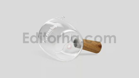 موکاپ ظرف شیشه ای اسپرسو