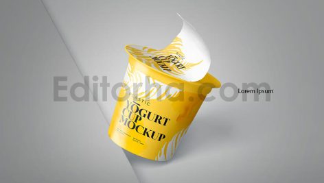 موکاپ فنجان ماست