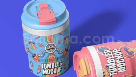دانلود موکاپ قمقمه کودک Tumbler Mockup