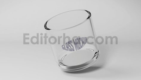 دانلود موکاپ لیوان شیشه ای Glass Cup Mockup