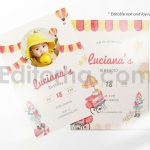 دانلود فایل لایه باز کارت دعوت تولد تم پارک تفریحی birthday invitation card