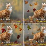 دانلود افکت عکس برگ های پاییزی Autumn Leaves Photo Overlays