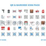دانلود مجموعه ۵۰تایی آیکون بارکد و QR کد Barcode QR Icons Package