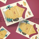 دانلود فایل لایه باز کارت دعوت تولد کودکانه Birthday Invitation