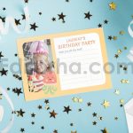 دانلود فایل لایه باز کارت دعوت تولد کودکانه با تم زیر دریایی Birthday Invitation