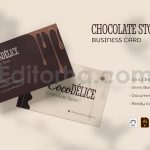 کارت ویزیت فروشگاه شکلات