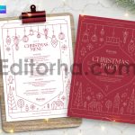 فایل لایه باز منوی کریسمس1