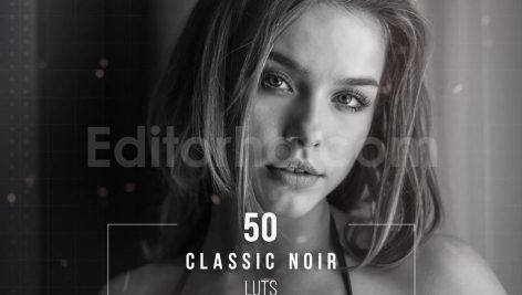 دانلود 50 پریست اصلاح رنگ کلاسیک 50 classic noir lut and presets collection