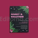 دانلود لایه باز کارت دعوت عروسی کلاسیک Classical Wedding Invitation