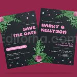 دانلود لایه باز کارت دعوت عروسی کلاسیک Classical Wedding Invitation