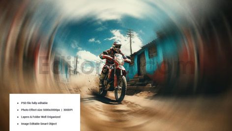 دانلود افکت عکس فوکوس چرخشی Spinning Focus Photo Effect