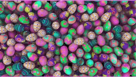 دانلود ترانزیشن کروماکی تخم مرغ های رنگی Colorful Easter Eggs Transition