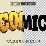 دانلود افکت متن کارتونی کمیک سه بعدی قابل ویرایش Comic 3D Cartoon Text